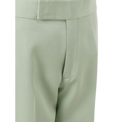 Green Viscose Chino Pant