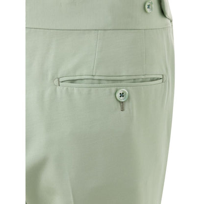 Green Viscose Chino Pant