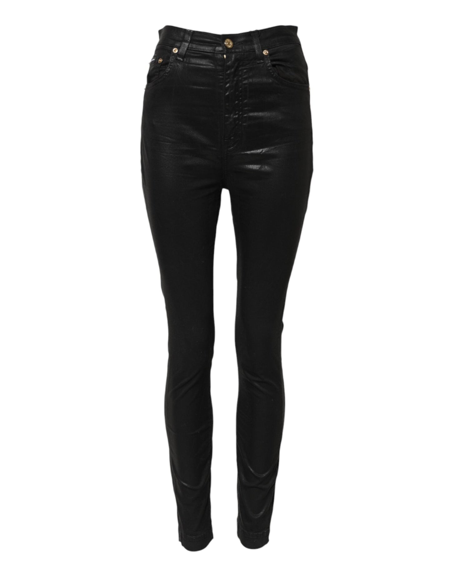 Black GRACE High Waist Skinny Denim Jeans