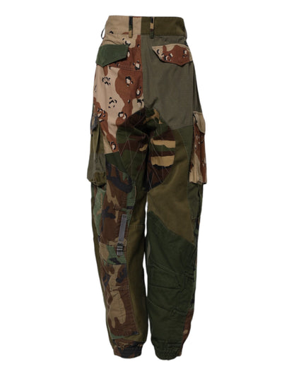 Multicolor Camouflage Cargo Pants