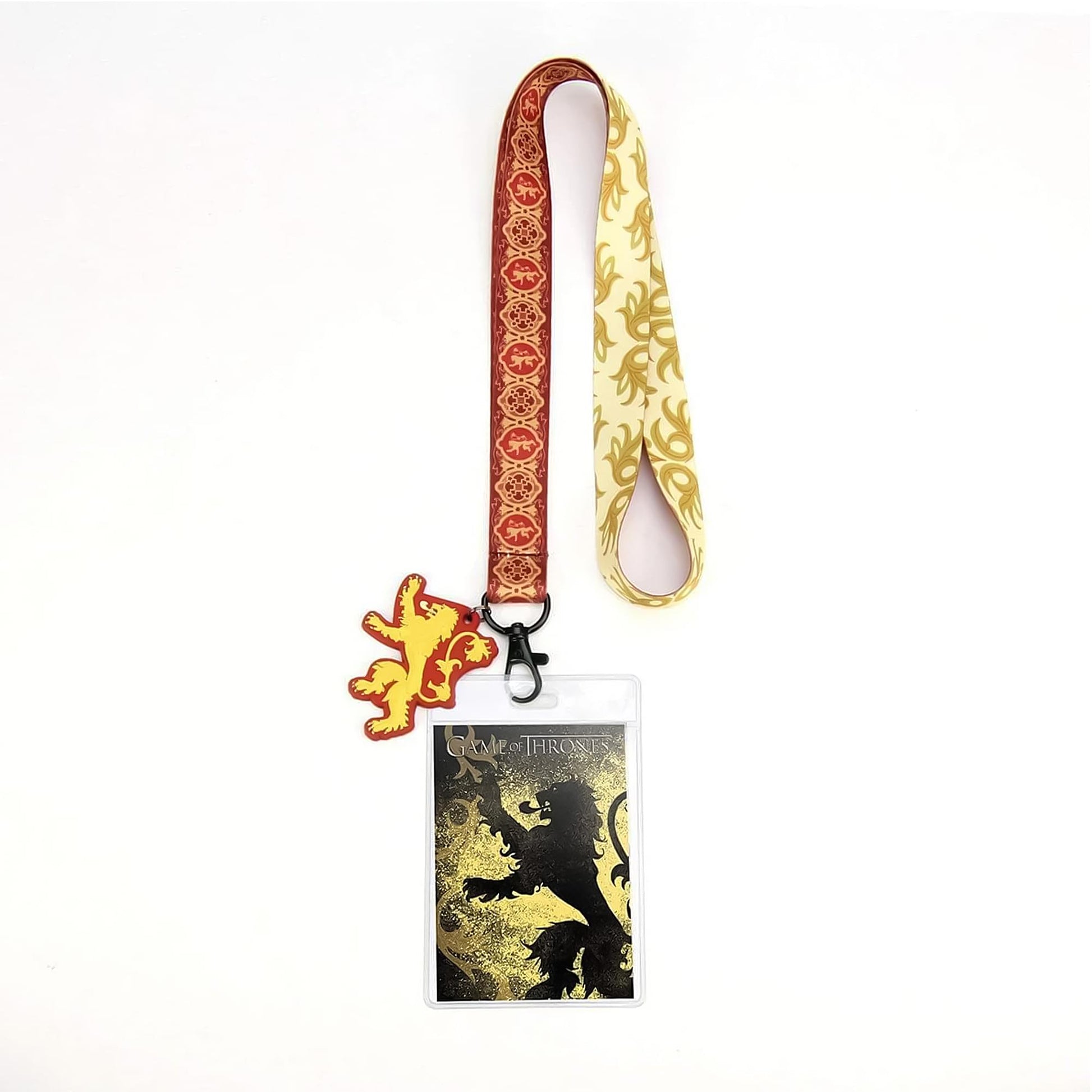 Game of Thrones House Lannister Lanyard w/ PVC Charm