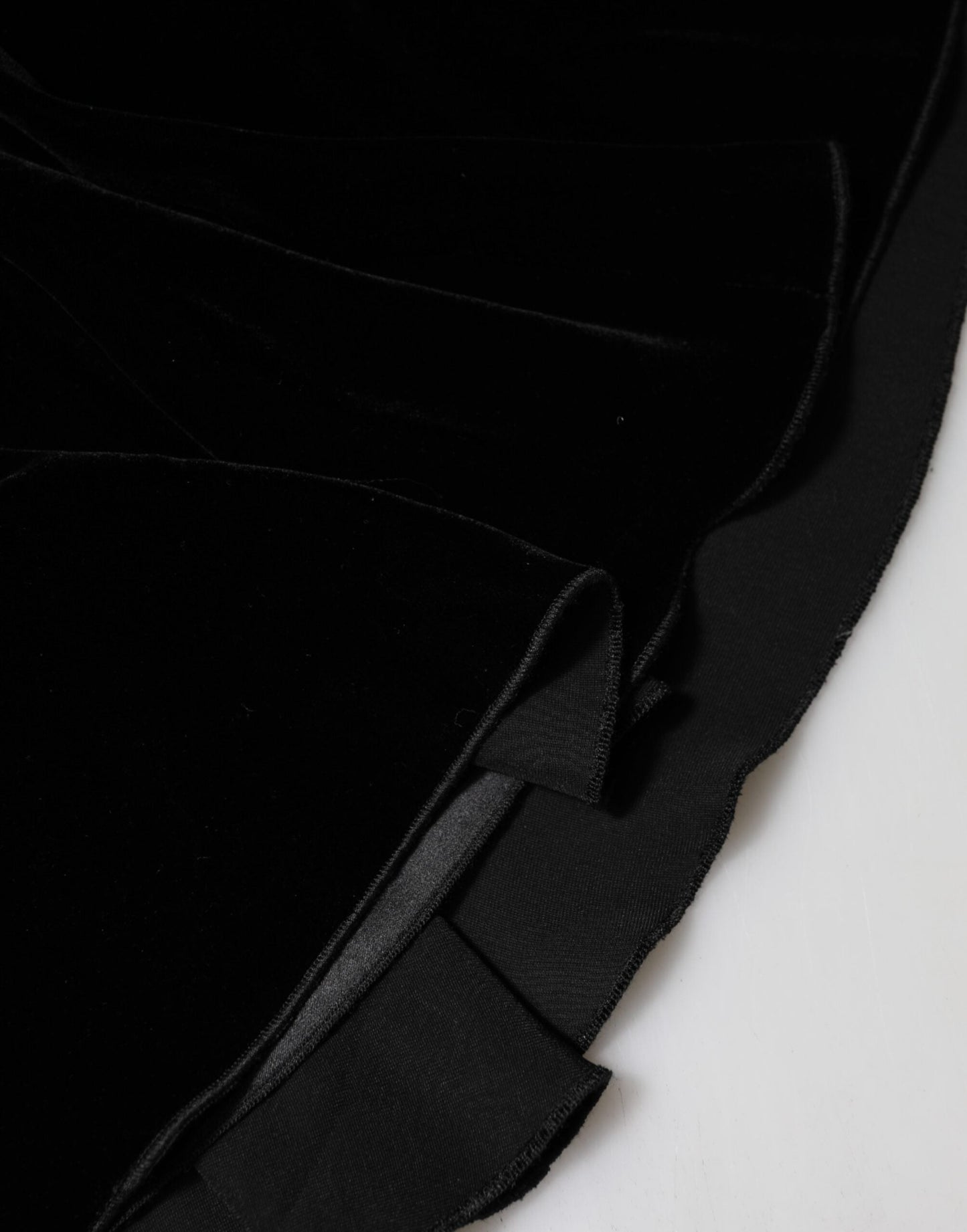 Black High Waist Fit Flared Midi Skirt