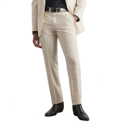 Wool Striped Pants