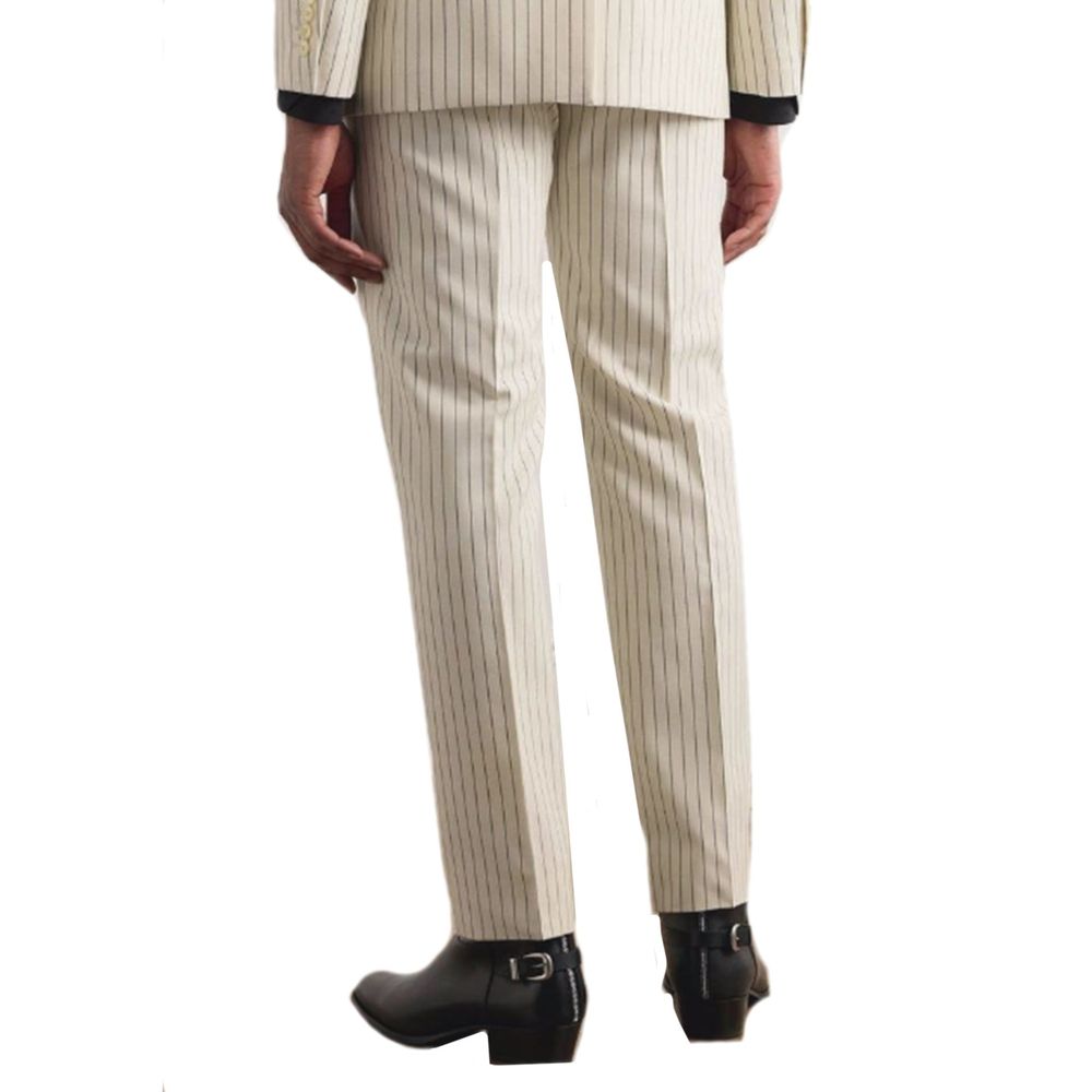 Wool Striped Pants