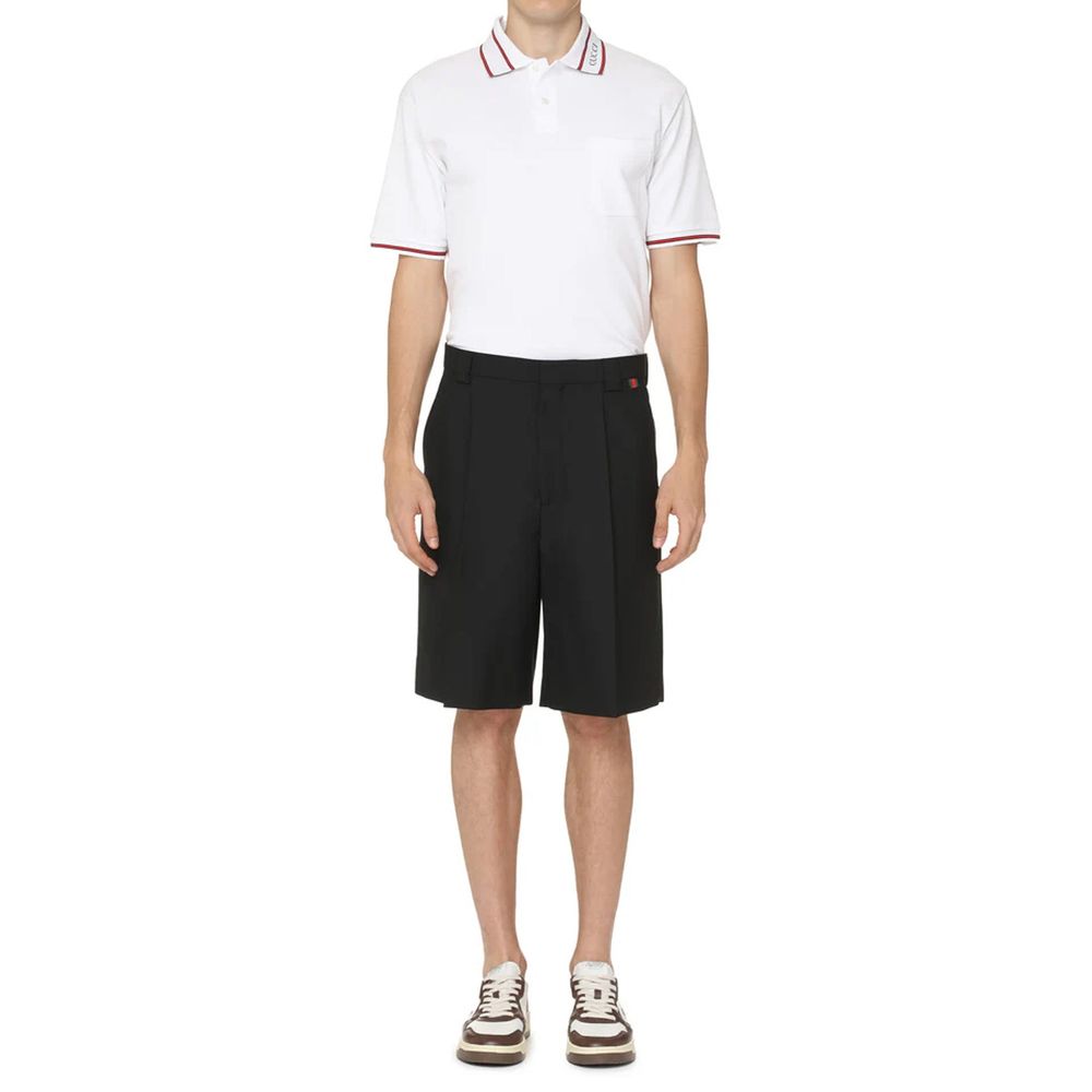 Gabardine Bermuda Shorts