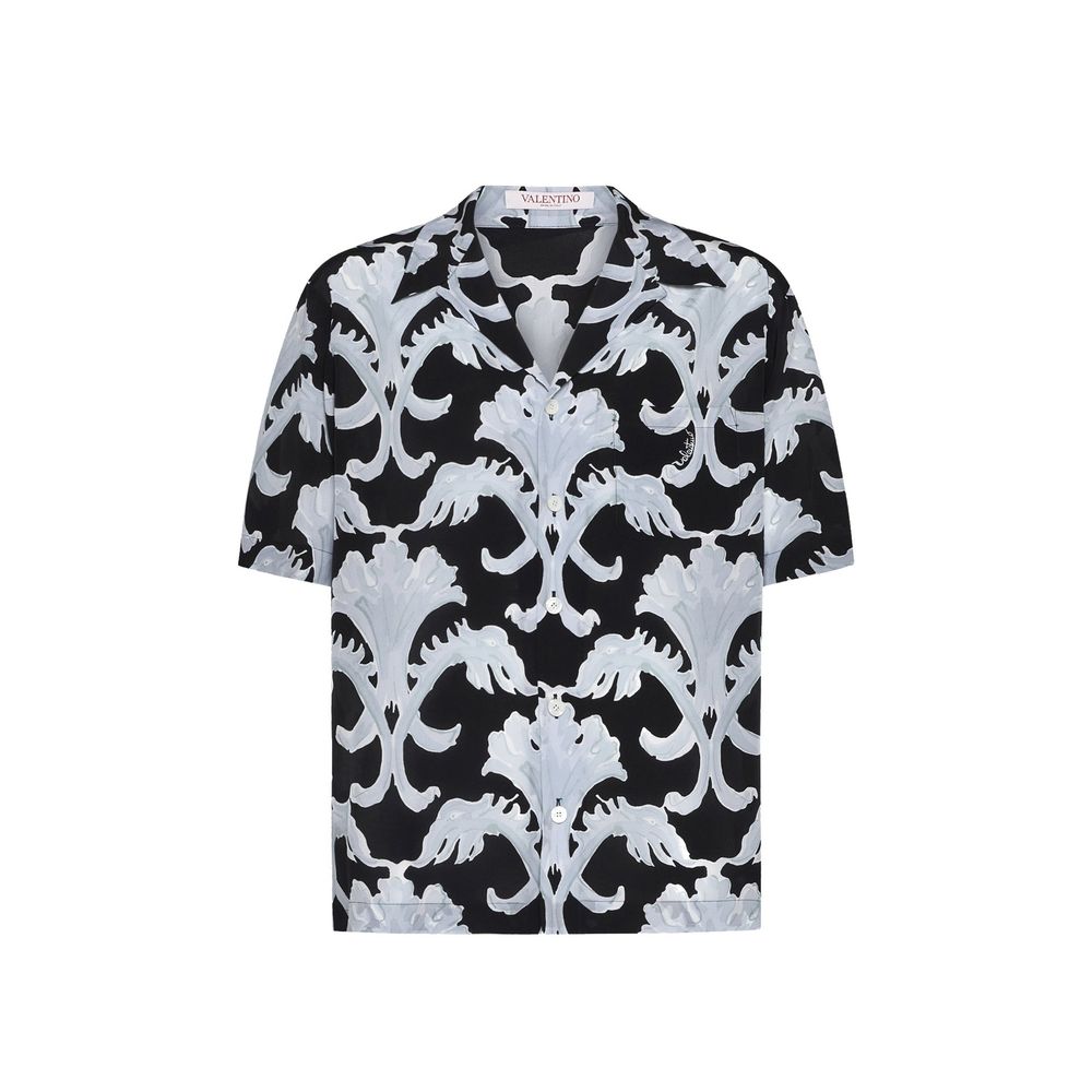 Garavani Metamorphos Wall Print Bowling Shirt