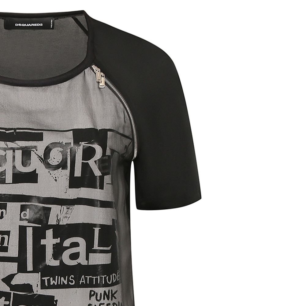 Silk Printed Mini Dress