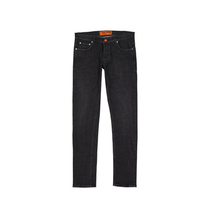 Cotton Denim Slim Jeans