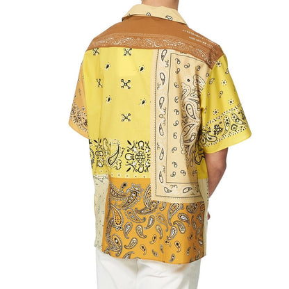 Patchwork Short Sleeves Shirt