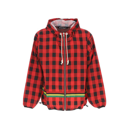Checked  Windbreaker Jacket