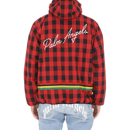 Checked  Windbreaker Jacket