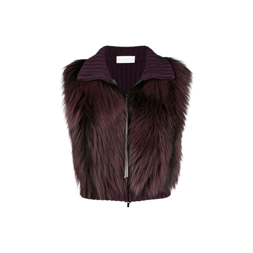 Fox Fur Knitted Vest Jacket