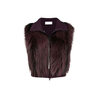 Fox Fur Knitted Vest Jacket