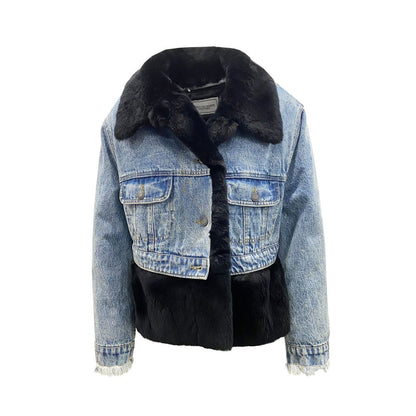 Fur Lining Denim Jacket