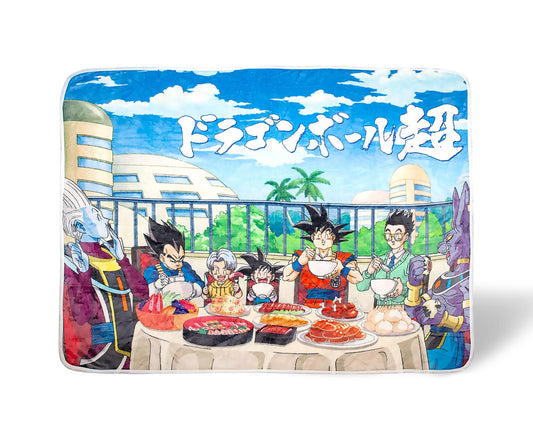 Dragon Ball Super Feast Plush Throw Blanket | 45 x 60 Inches
