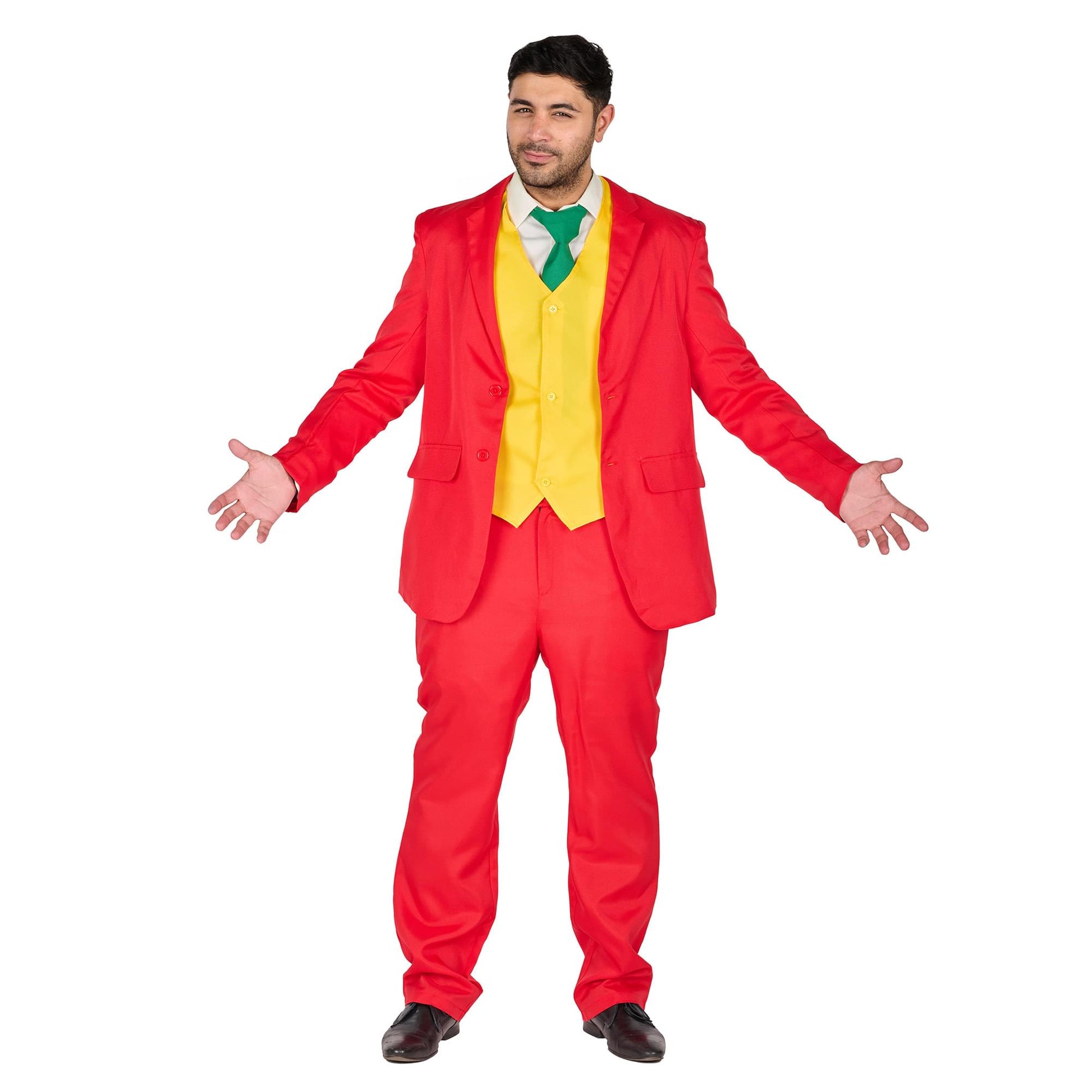 Circus Villain Joker-Inspired Adult Costume | Extra Large