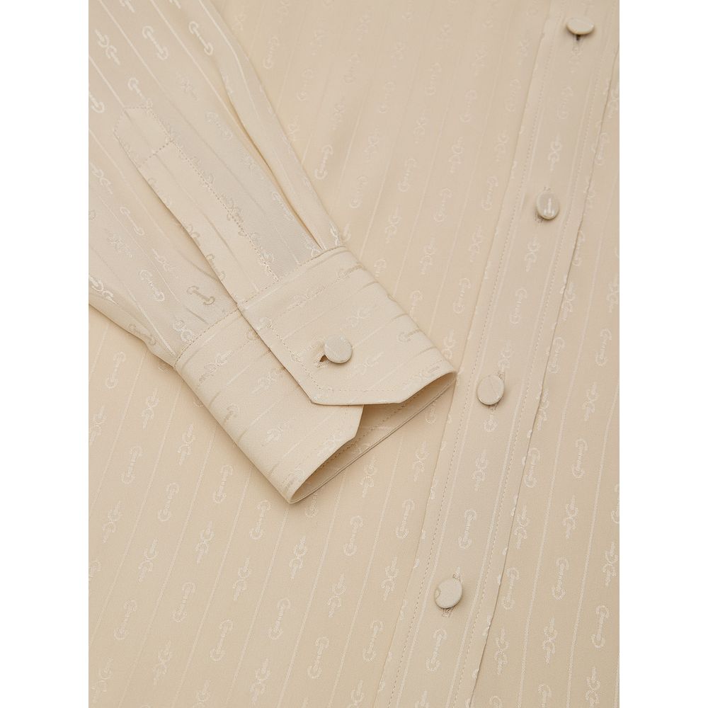 Beige Silk Shirt