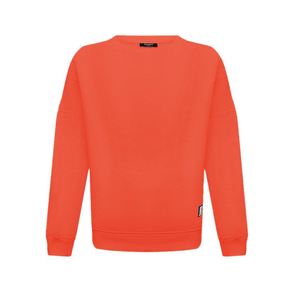 Orange Cotton Men Sweater