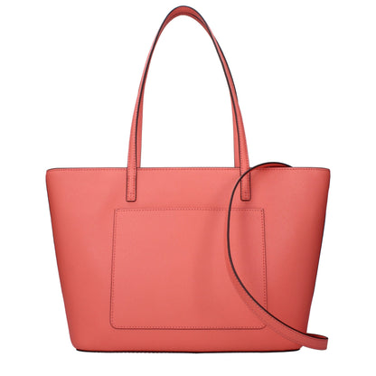 Pink Leather Shoulder Bags