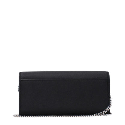 Black Leather Clutch Bags