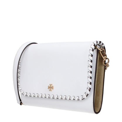 White Leather Clutch Bags