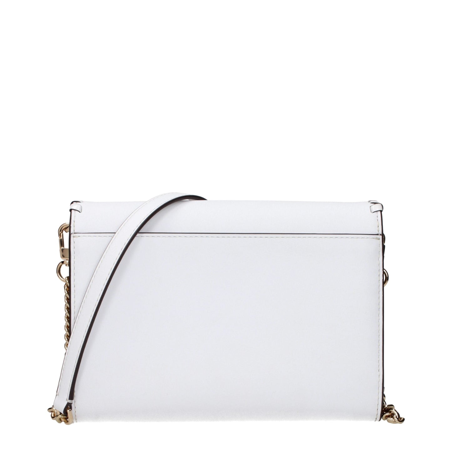 White Leather Clutch Bags