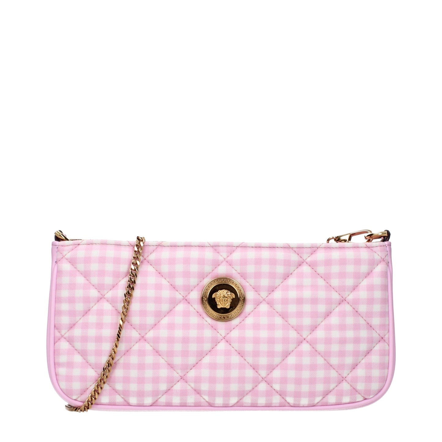 Pink Fabric Shoulder Bags