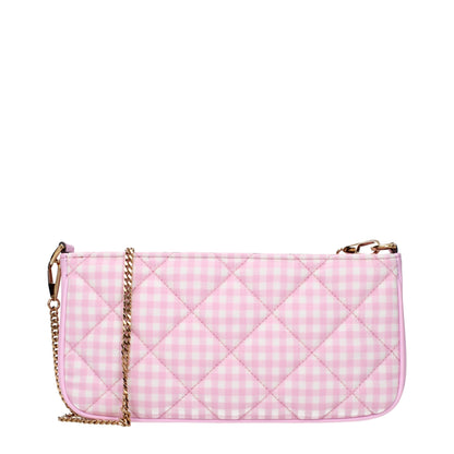 Pink Fabric Shoulder Bags