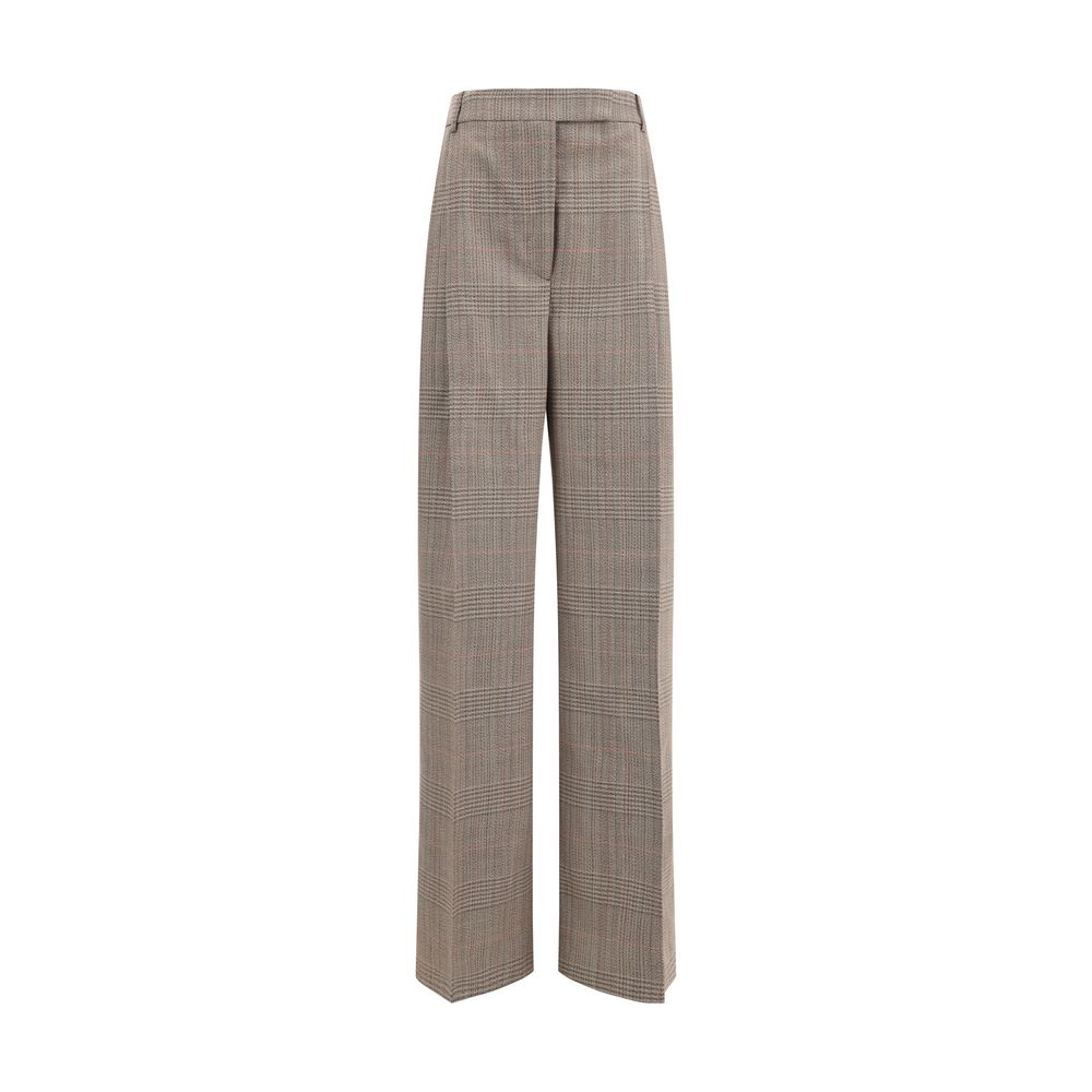 Prince of wales Wide leg Pants
