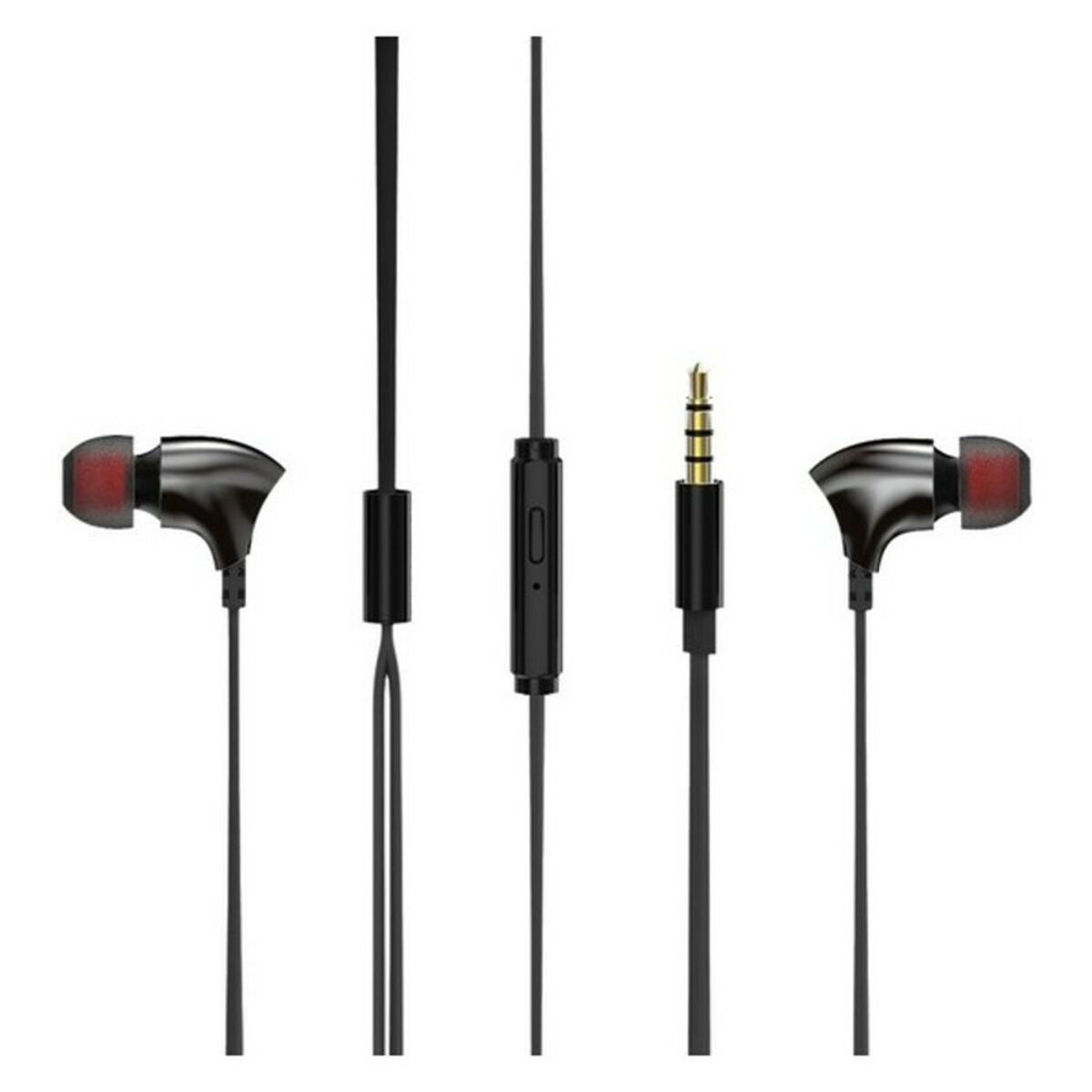 Headphones with Microphone Energy Sistem 444762 Black