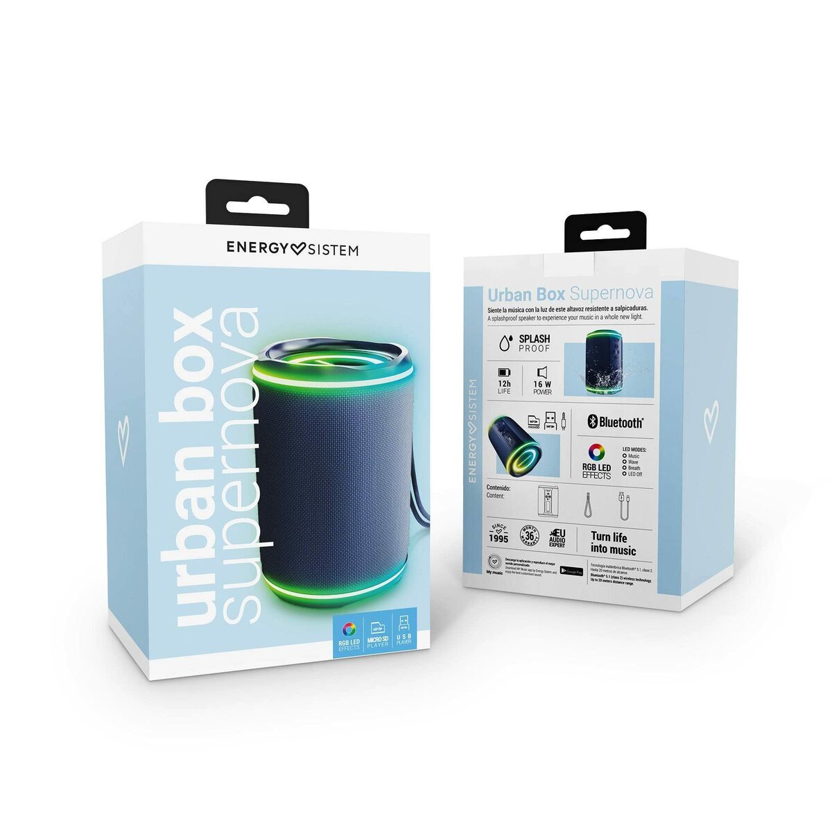Wireless Bluetooth Speaker   Energy Sistem Urban Box Blue Supernova         Blue