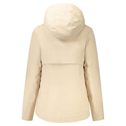 Beige Polyester Jackets & Coat