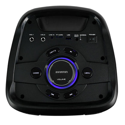 Portable Bluetooth Speaker with Microphone Infiniton K91 Black 90 W Multicolour