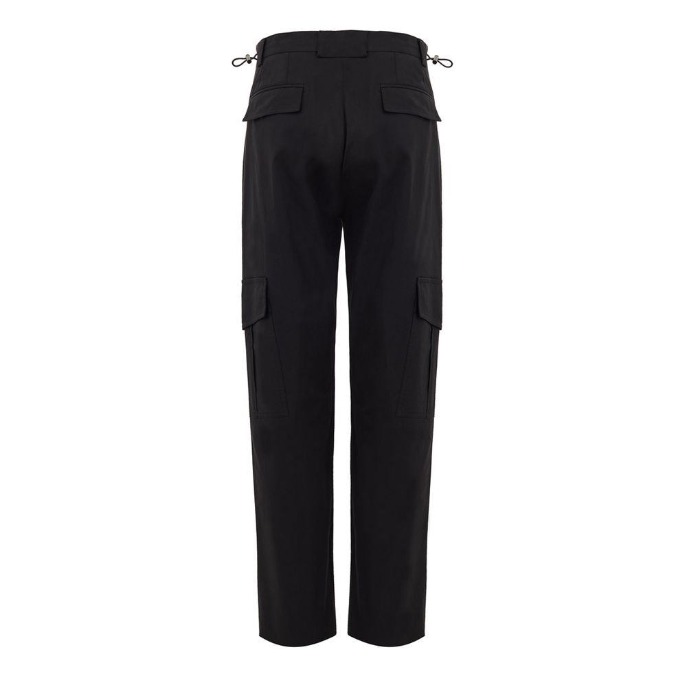 Black Cotton Cargo Pant