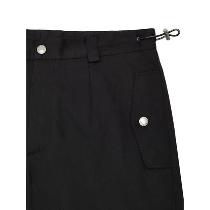 Black Cotton Cargo Pant