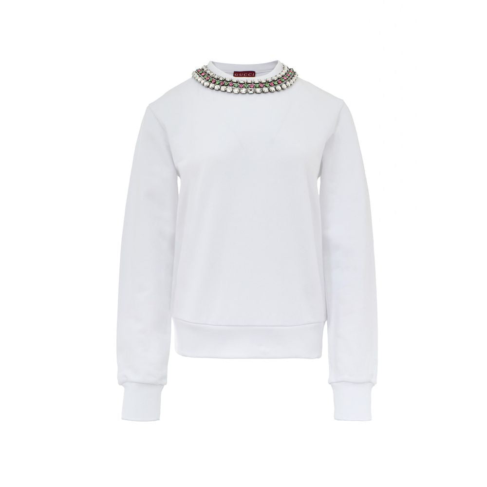 White Cotton Sweatshirt