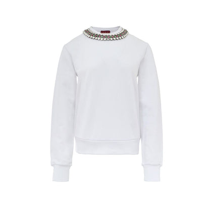 White Cotton Sweatshirt