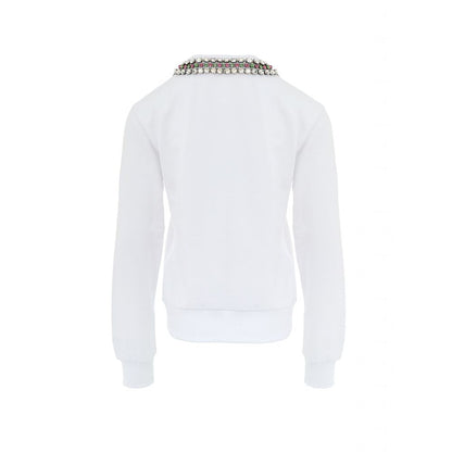 White Cotton Sweatshirt