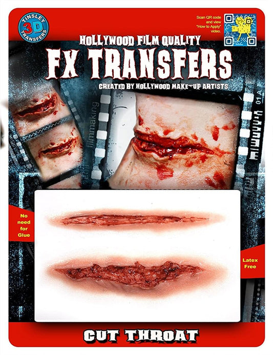 Costume 3D FX Transfers: Medium Cut Throat