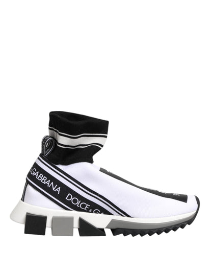 White Black Sorrento Socks Sneakers Shoes