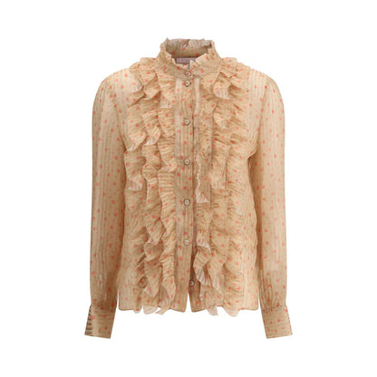 Rouches silk Blouse