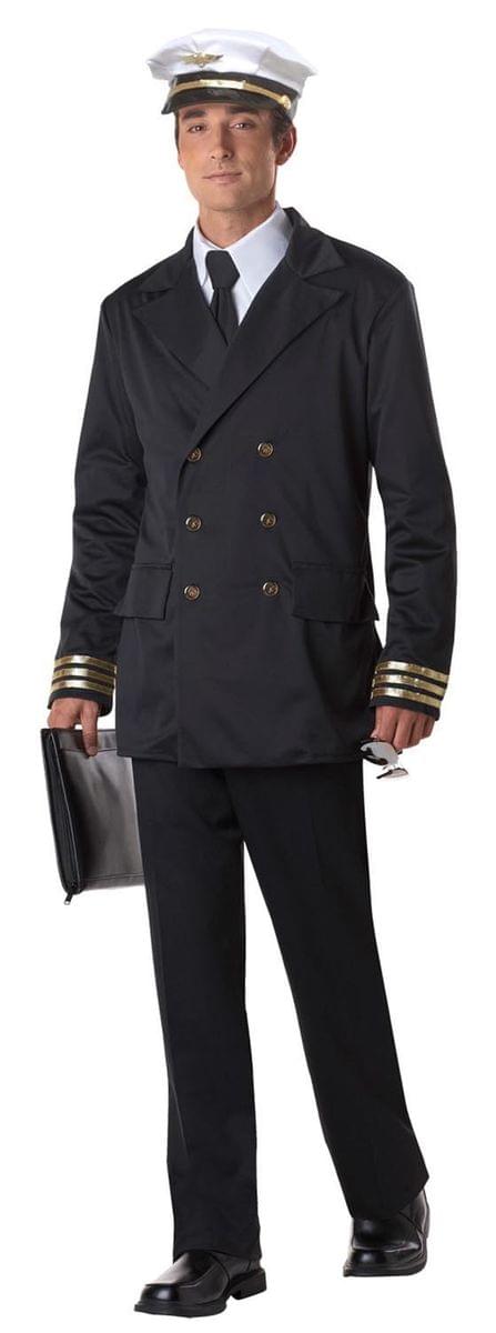 Retro Airline Pilot Uniform Costume Adult X-Large 44-46