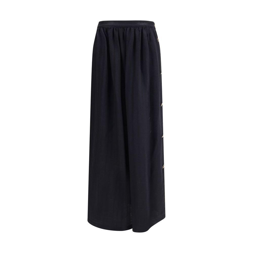 Wool and silk long Skirt