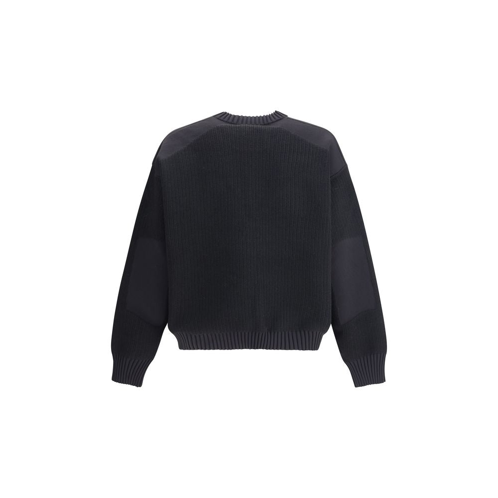 Wool padded crew Sweater