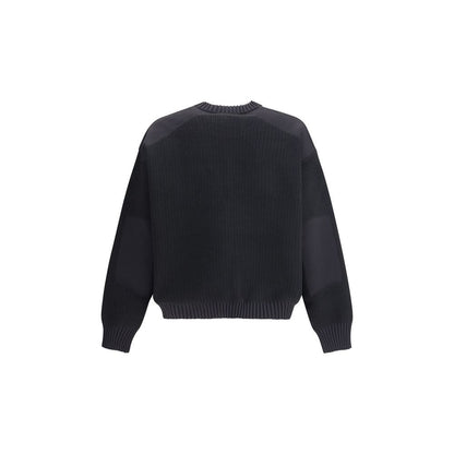 Wool padded crew Sweater