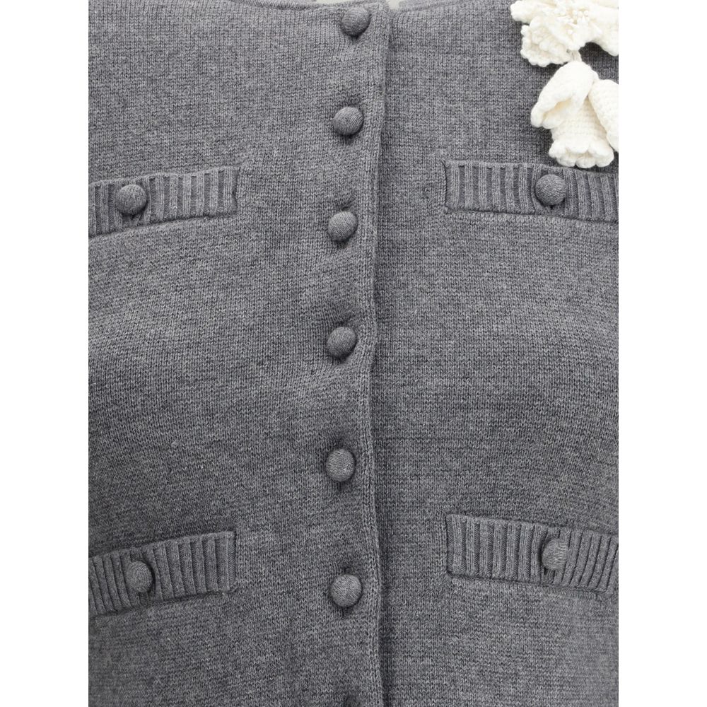 Crocheted flower Cardigan