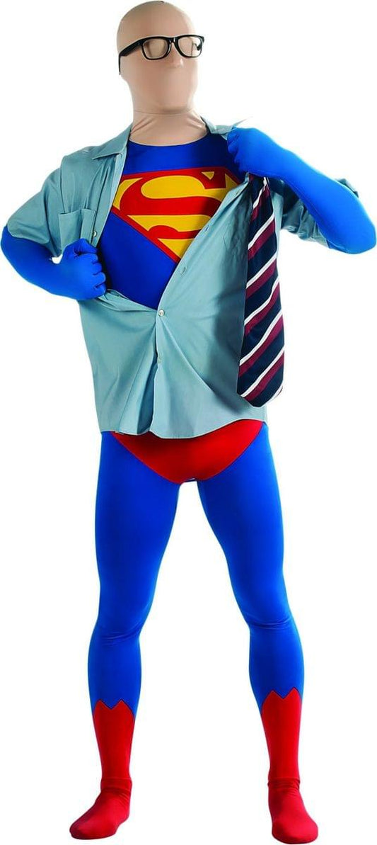 Superman 2nd Skin Jumpsuit Costume Adult Medium 38-40