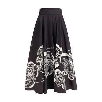 Midi Skirt with floral print