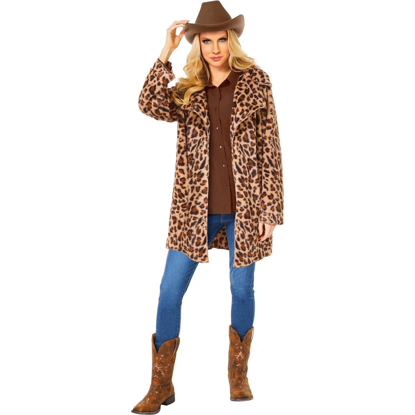 Yellowstone Beth Dutton Cheetah Jacket Adult Costume | Large