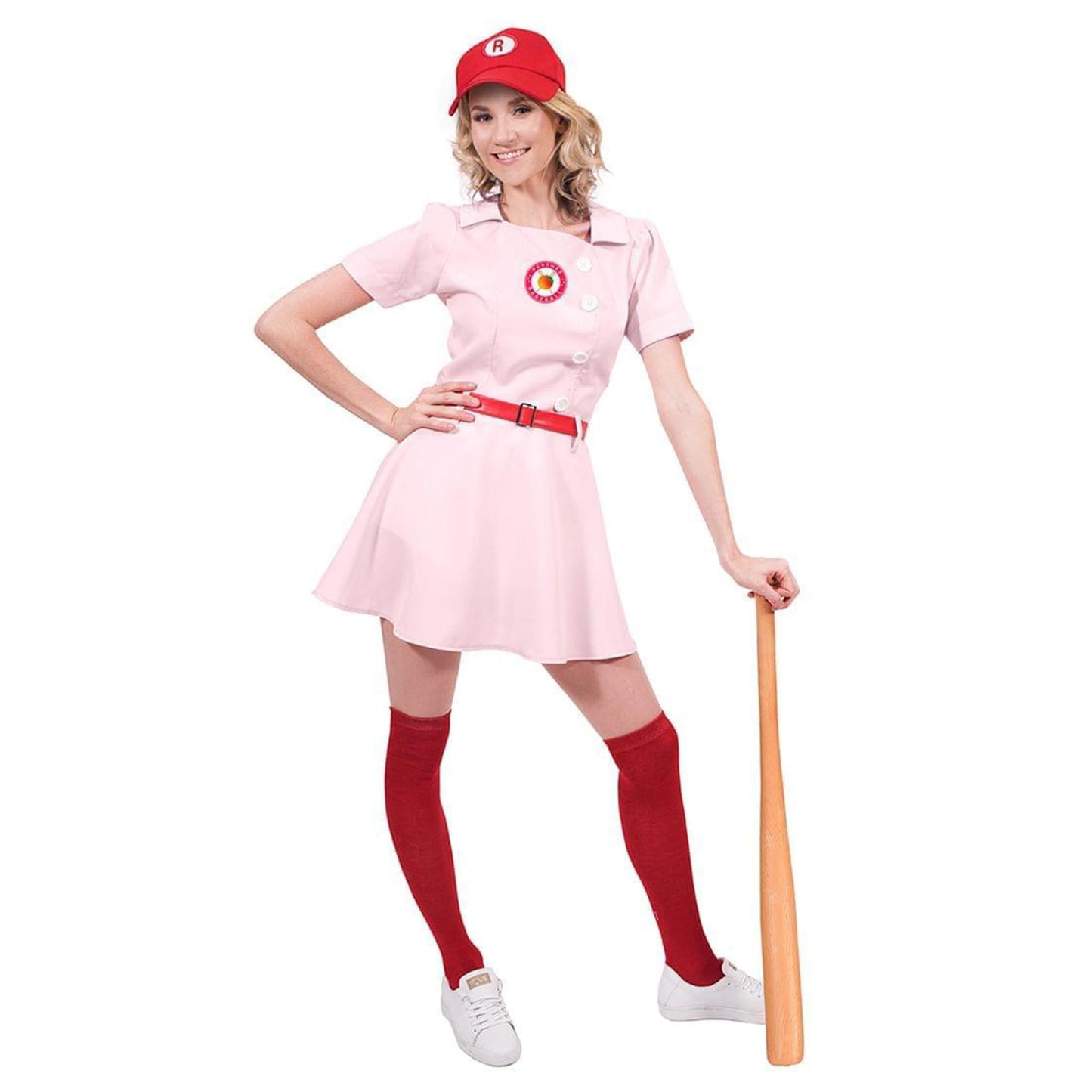 Rockford Peaches Women's Costume Baseball Uniform - X-Large